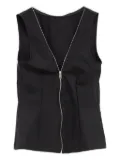 Paloma Wool Fase zip-up top - Black