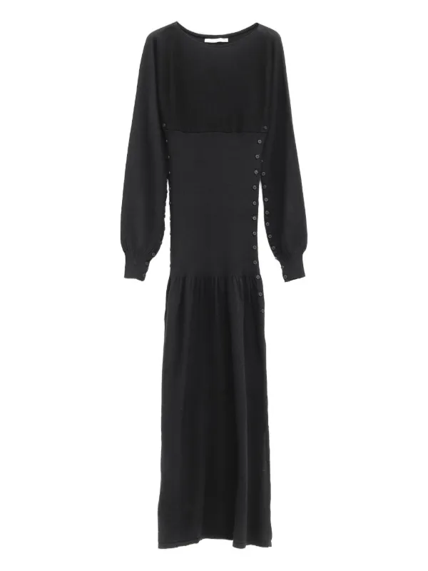 white and black midi dress Señorita VESTIDO PALOMA IN White