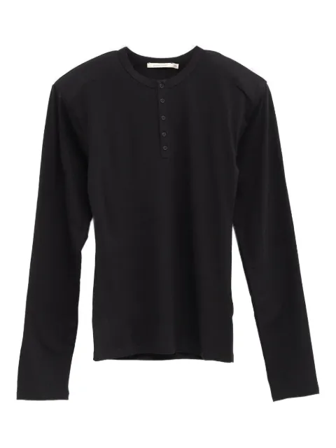 Paloma Wool Henley-neck knitted top