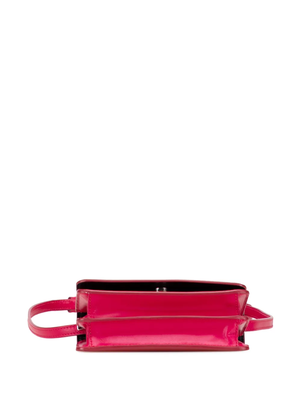 Pre-owned Prada 2013-2025 Box Calf Crossbody Bag In Pink