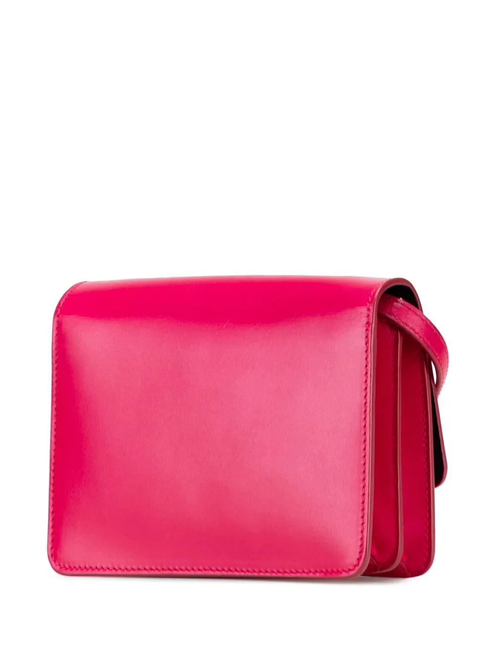 Pre-owned Prada 2013-2025 Box Calf Crossbody Bag In Pink