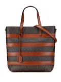 Saint Laurent Pre-Owned 2021 Le Monogramme Coated Canvas and Leather Shopper Tote satchel - Brown