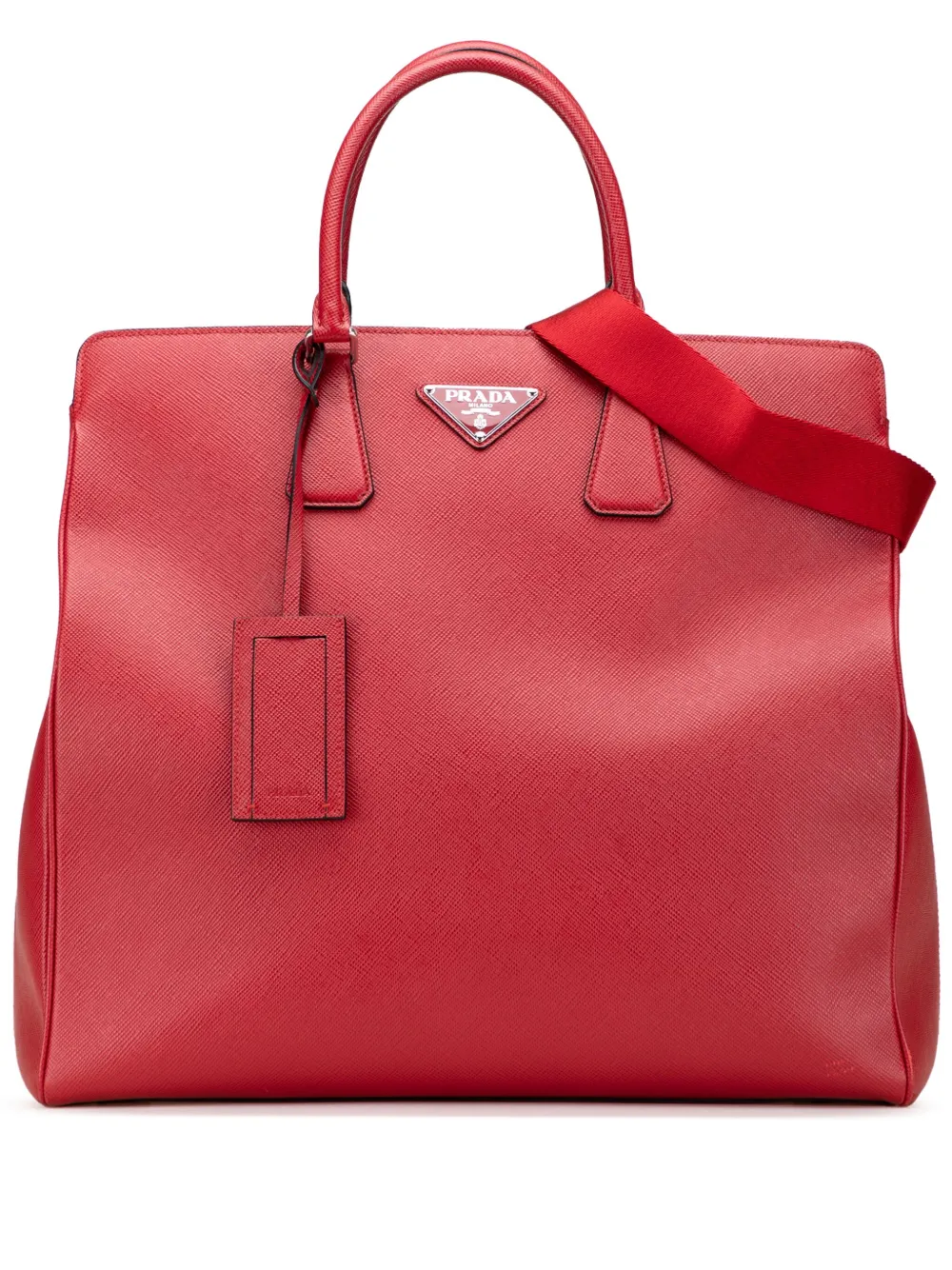 Prada Pre-Owned 2013-2025 Saffiano Cuir Tote satchel | Red | Image 1