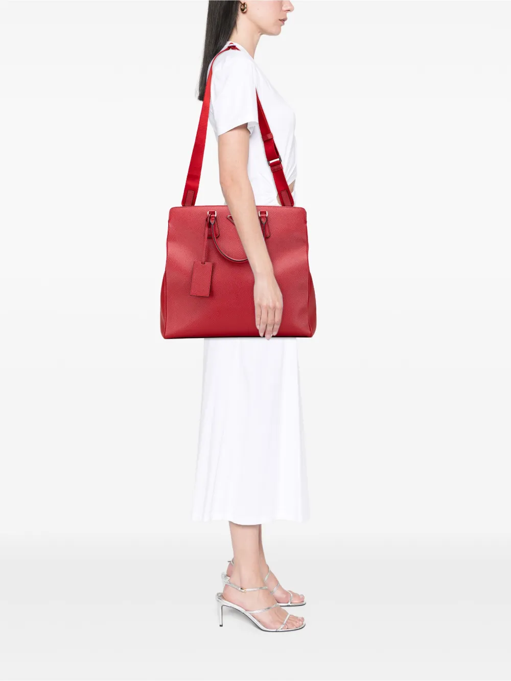 Prada Pre-Owned 2013-2025 Saffiano Cuir Tote satchel | Pre-Owned | Image 2