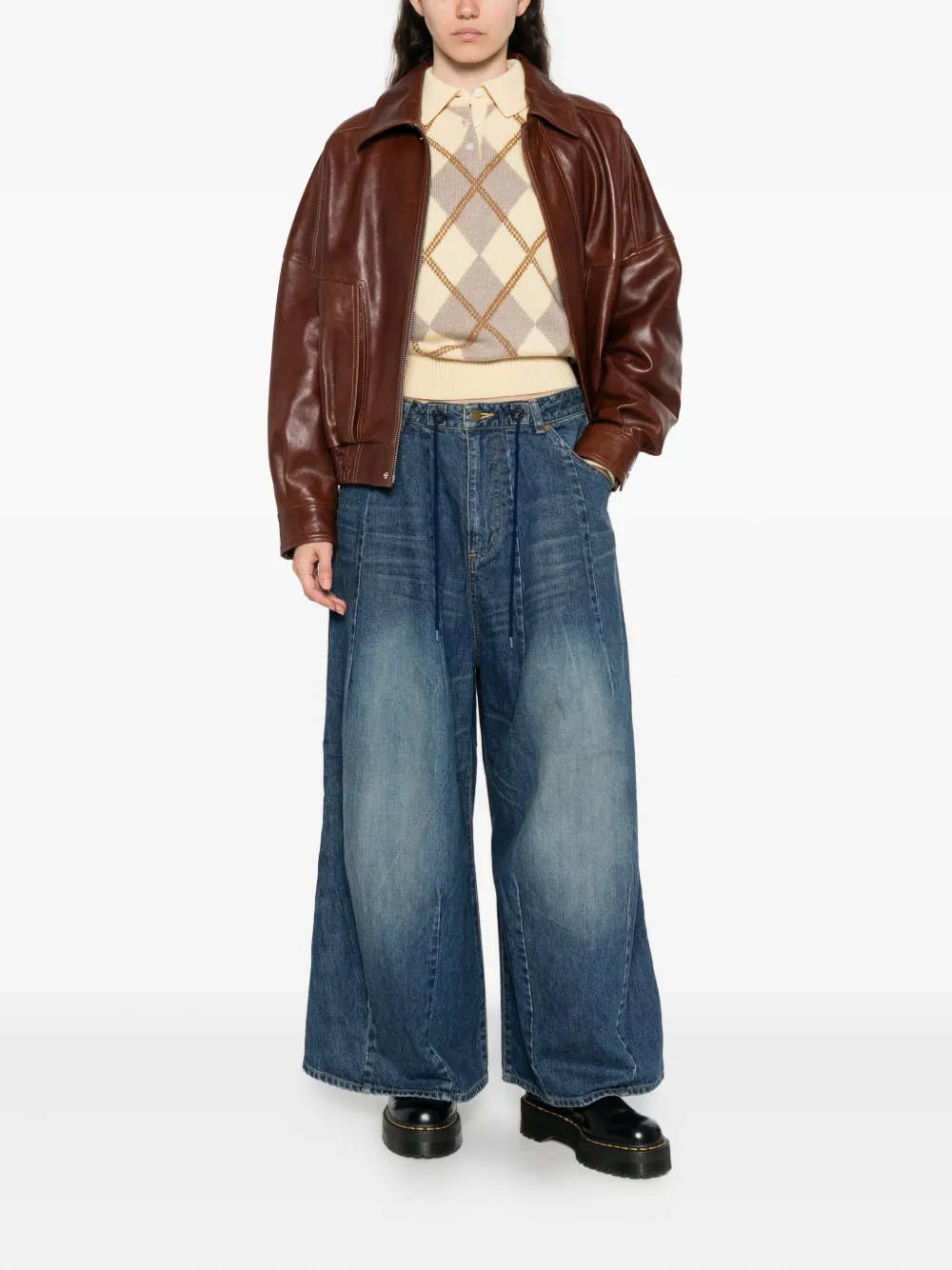 Needles Seam-embellished Jeans In Blue