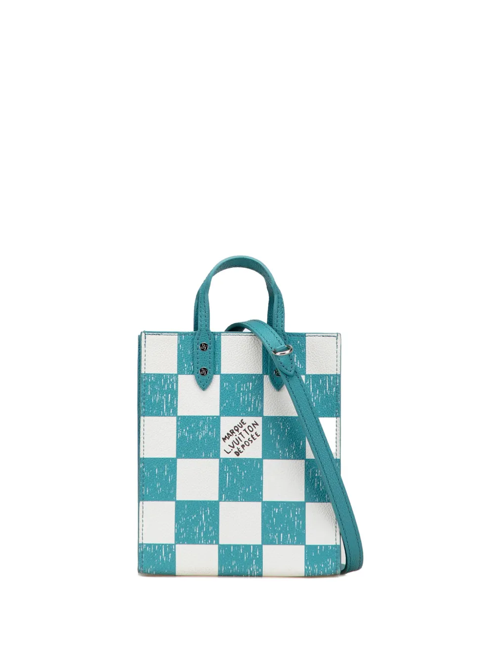 Louis Vuitton Pre-Owned 2021-2025 ダミエ チェッカーボード サックプラ XS サッチェルバッグ - ブルー Louis Vuitton Pre-Owned 2021-2025 ダミエ チェッカーボード サックプラ XS サッチェルバッグ - ブルー