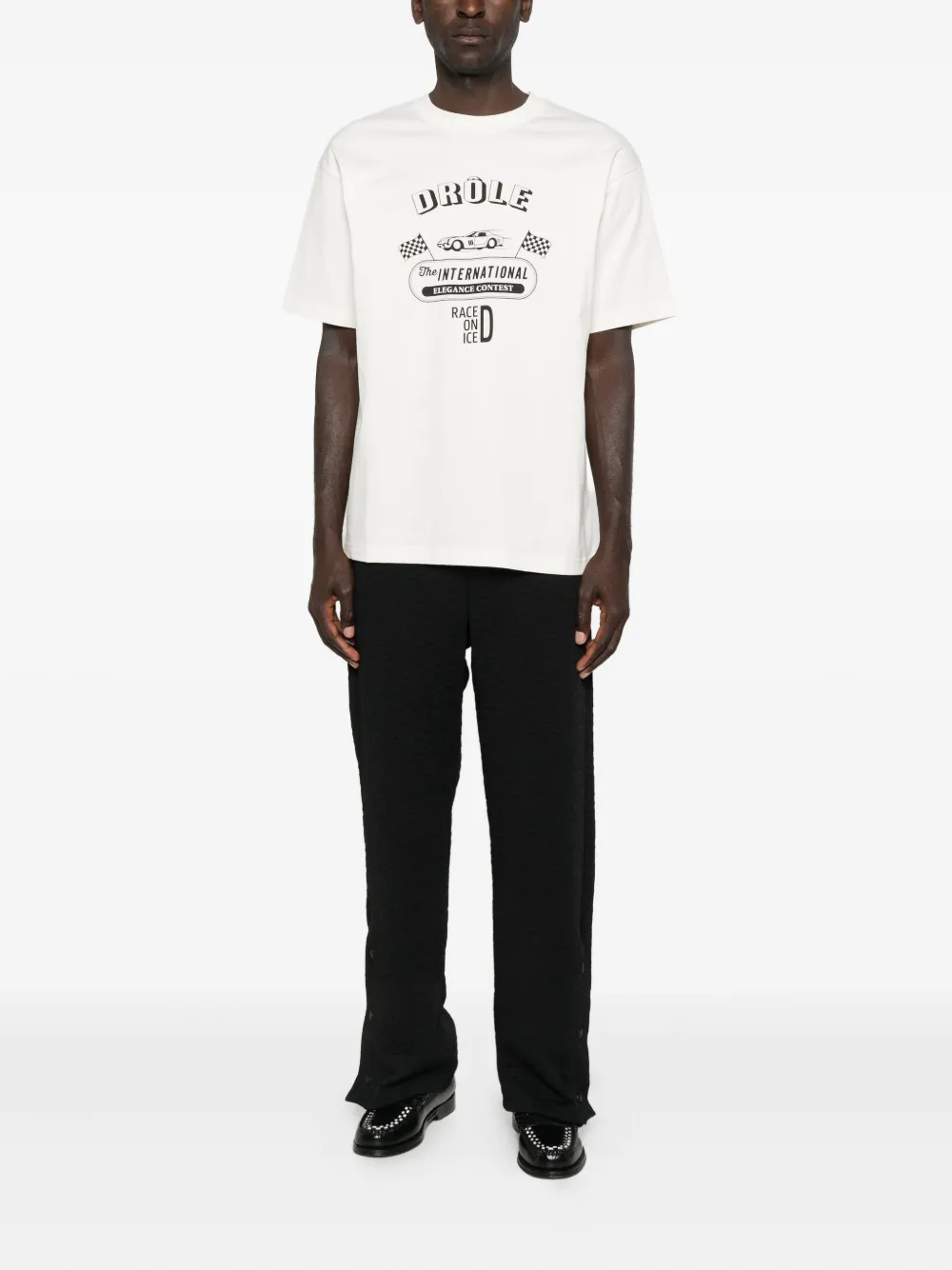 Drôle De Monsieur graphic-print T-shirt - Wit