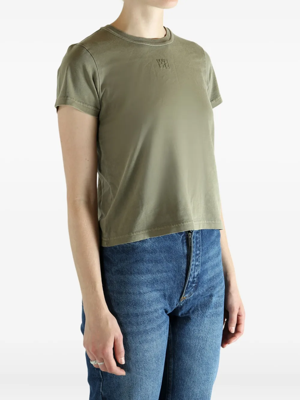 Alexander Wang Embossed Top In Green