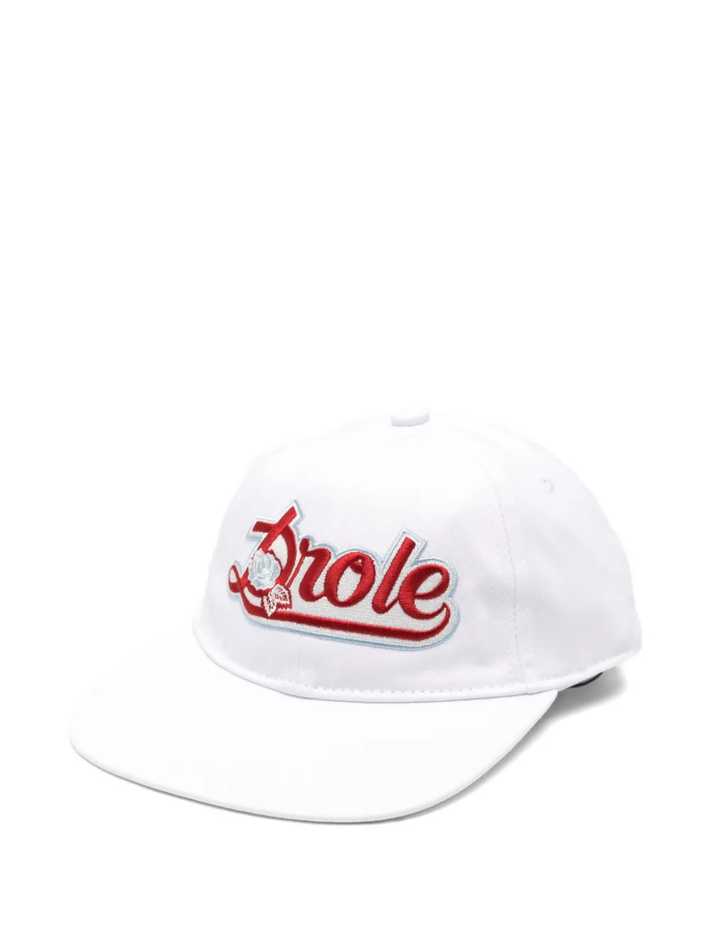 Drôle De Monsieur logo-embroidered baseball cap | White | Image 1