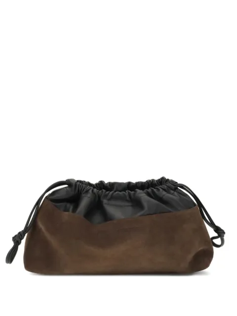 Pierre Hardy suede Twin clutch bag