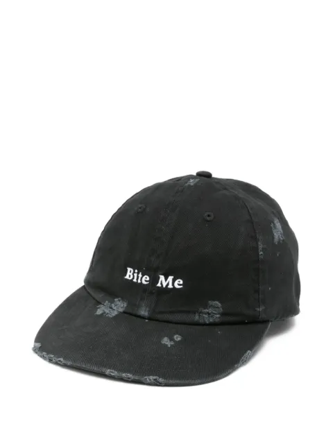 MARKGONG slogan-embroidered baseball cap