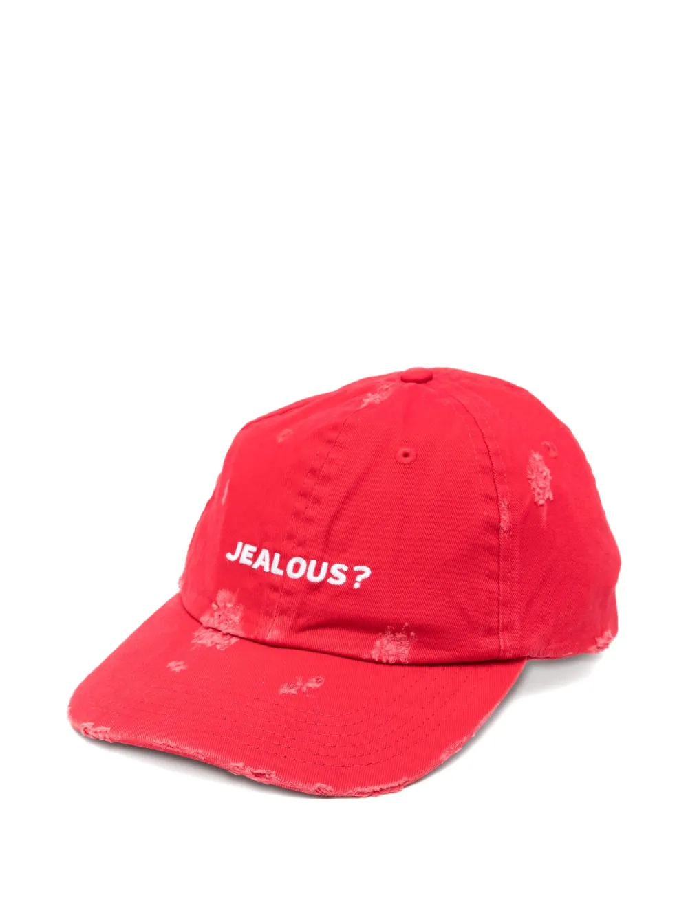 Markgong Distressed Baseball Cap In Red