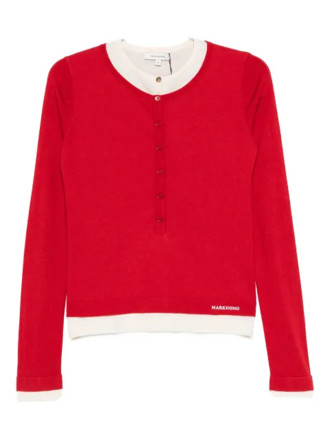 MARKGONG button-placket sweater