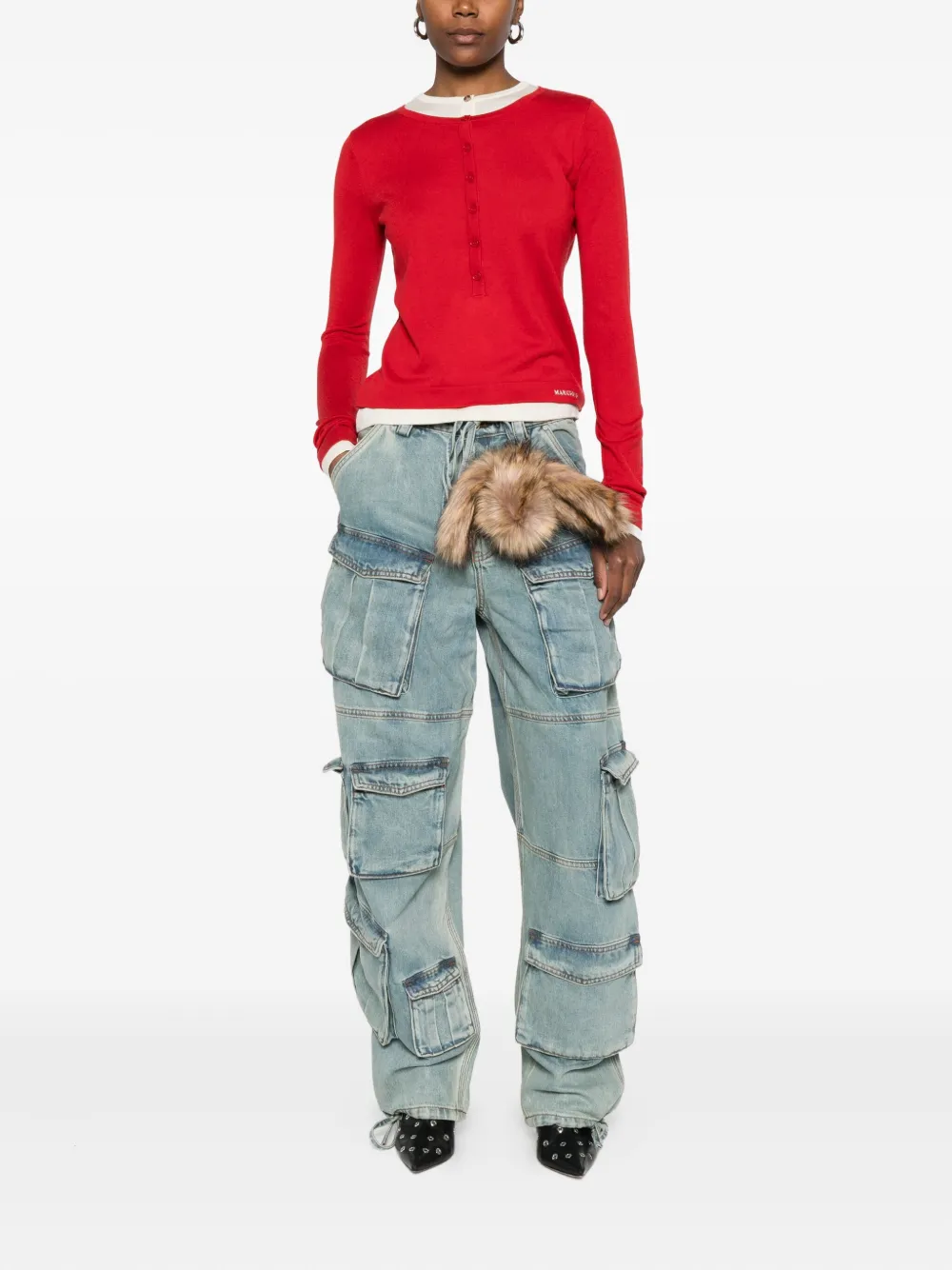 MARKGONG button-placket sweater | Knitted Sweaters | Image 2