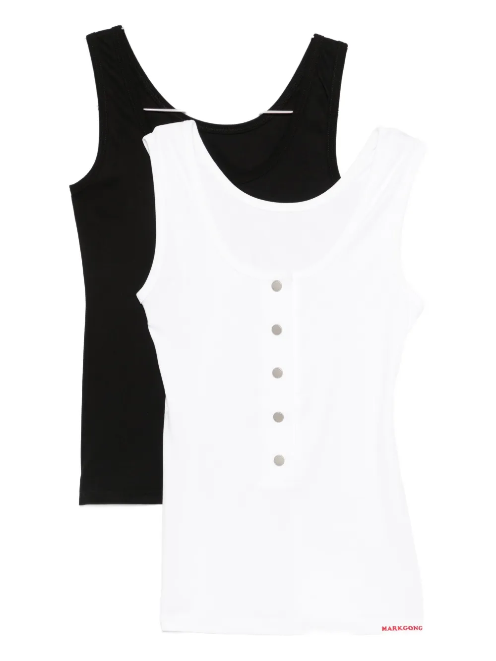MARKGONG jersey tank top (set of two) | Black | Image 1