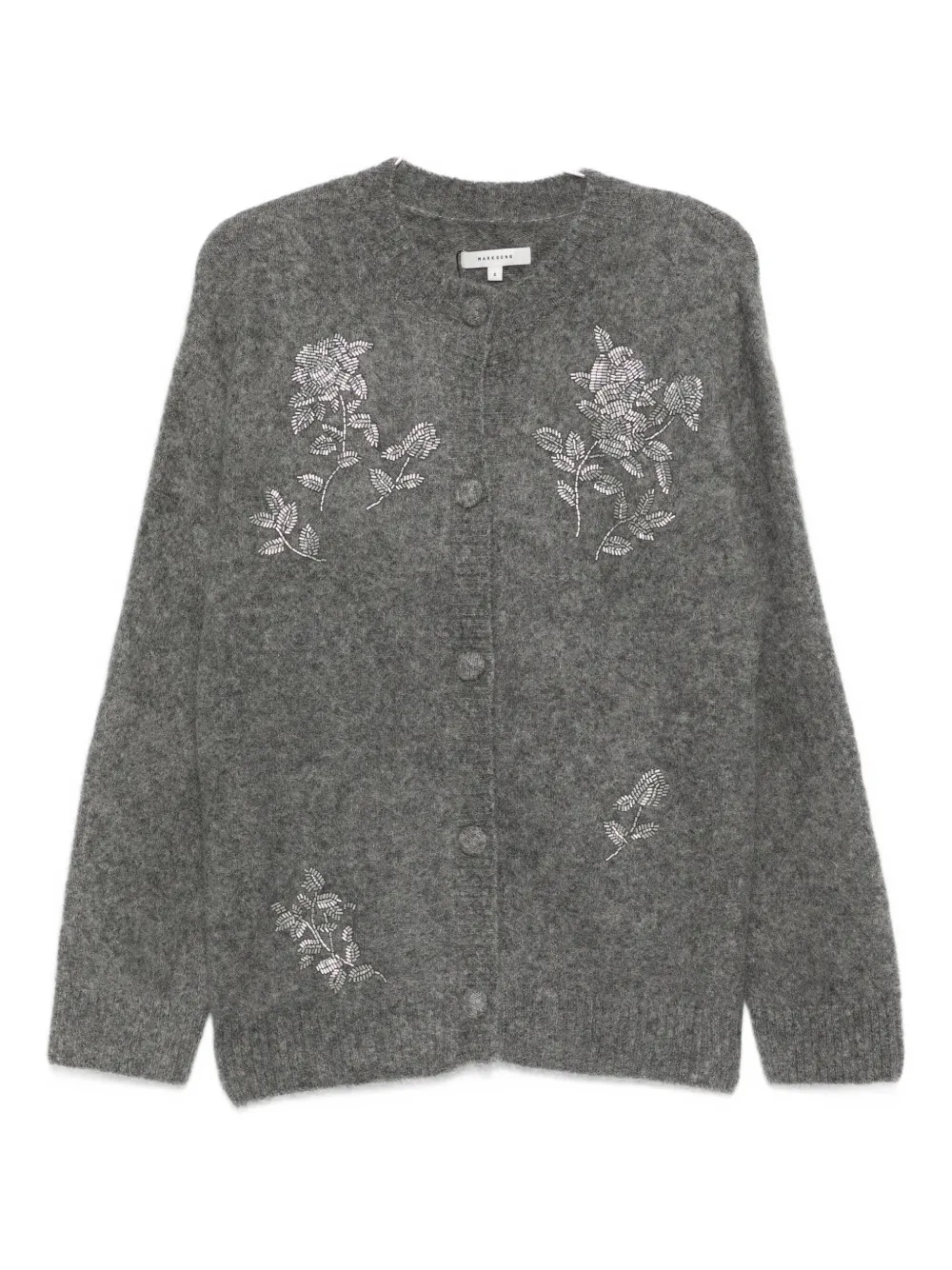 MARKGONG floral-embellished button cardigan | Grey | Image 1