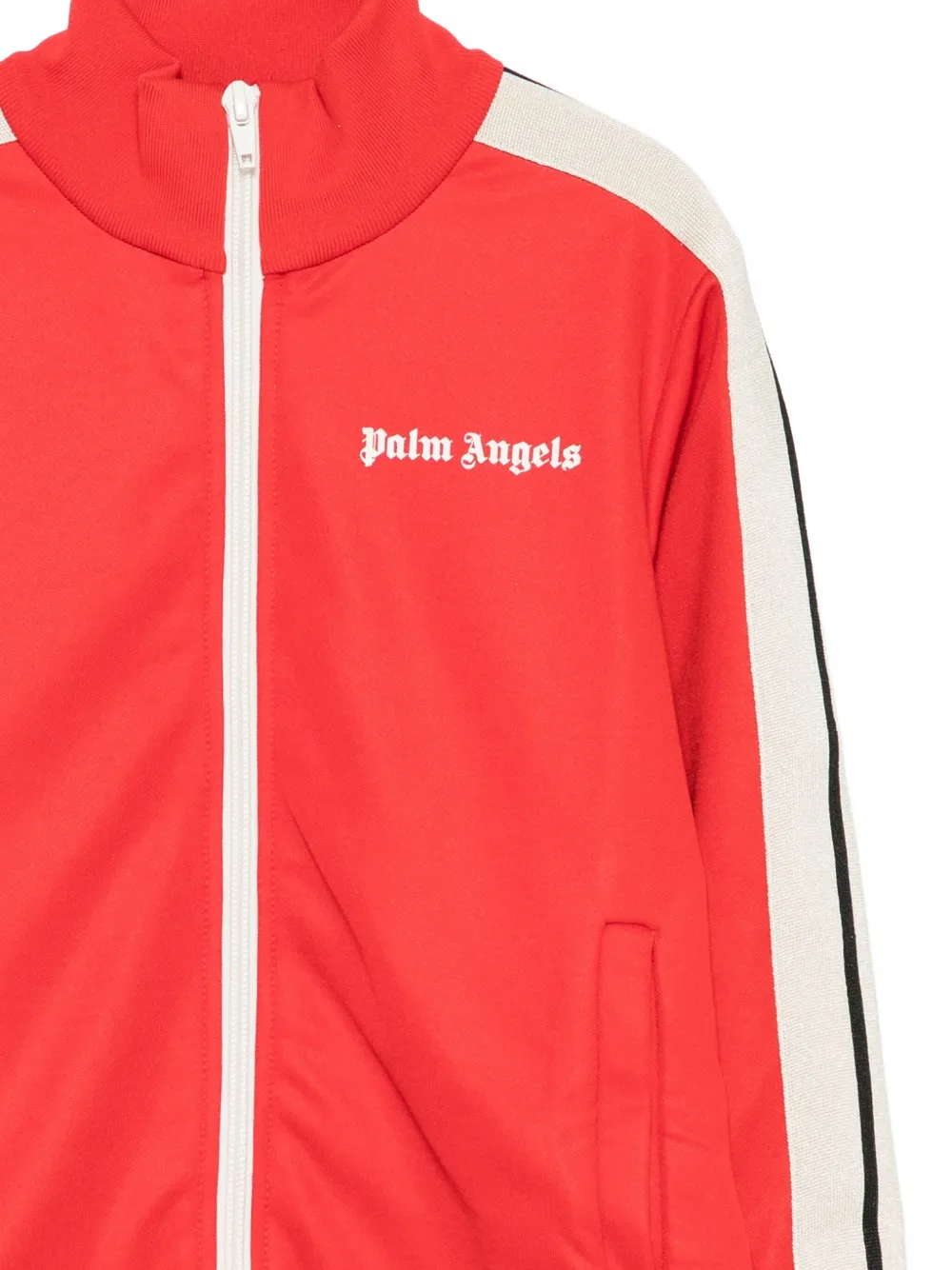 Palm Angels Kids Sweater met rits Rood