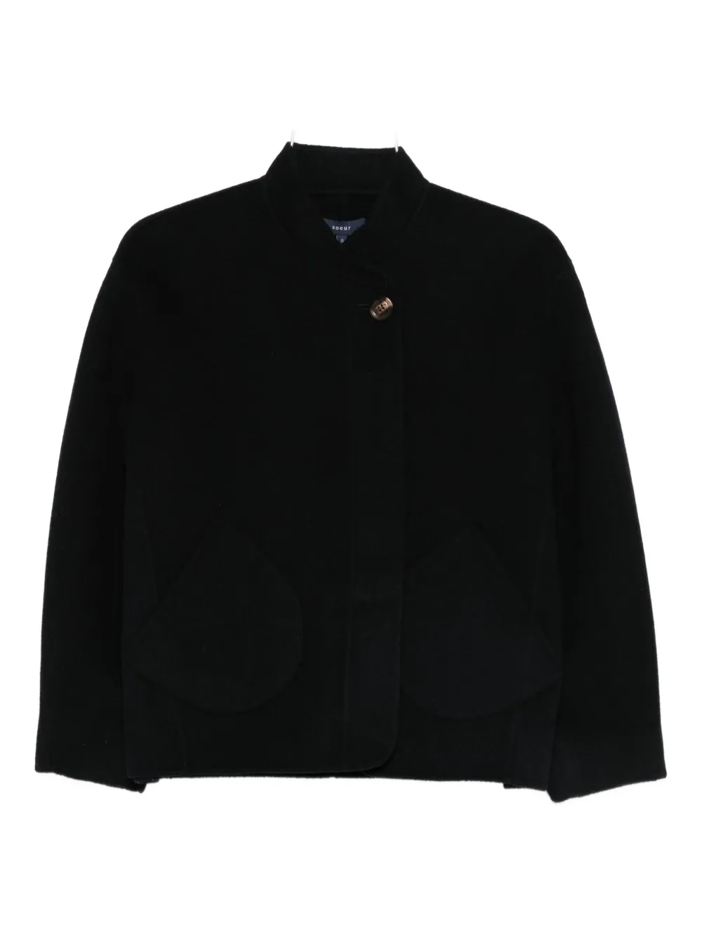Soeur buttoned wool-blend coat - ブルー Soeur buttoned wool-blend coat - ブルー