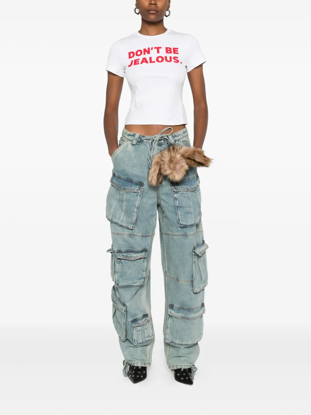 MARKGONG drawstring jeans | Wide-Leg Jeans | Image 2