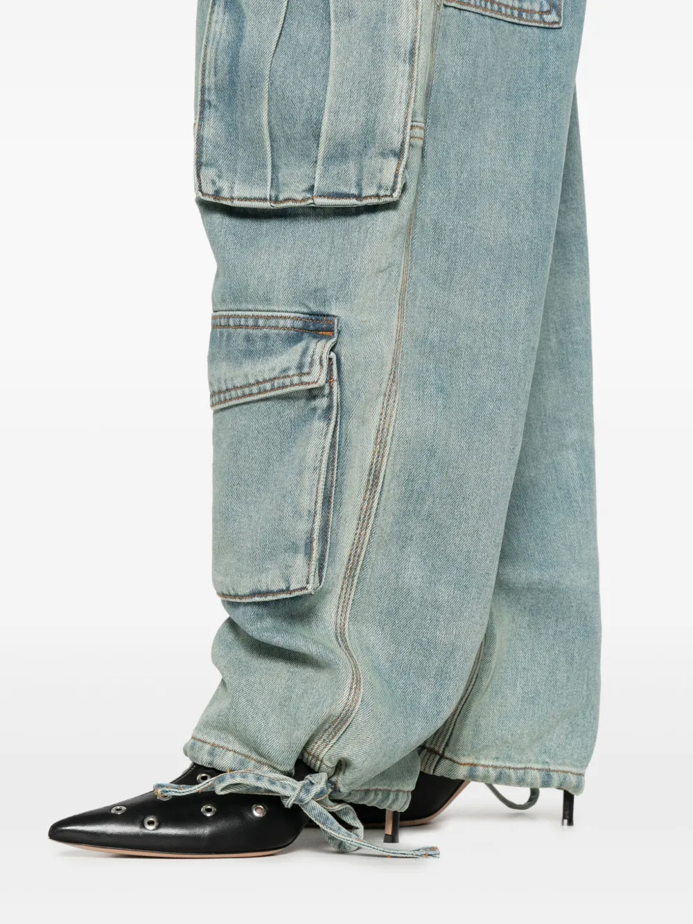 MARKGONG ドローストリング ジーンズ | ブルー | FARFETCH JP