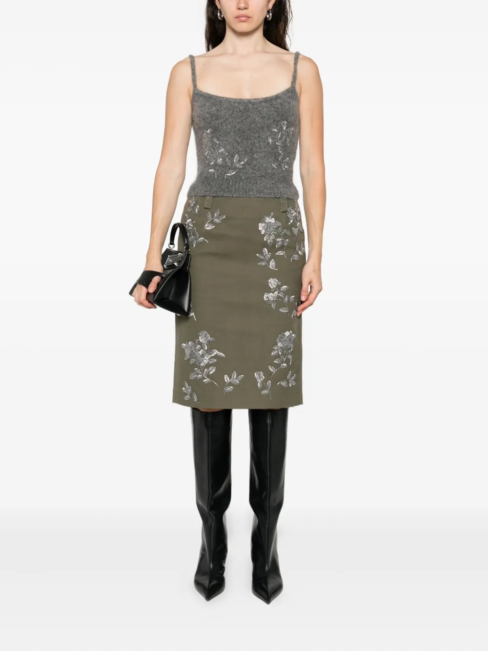 MARKGONG floral-embellished skirt | Straight Skirts | Image 2