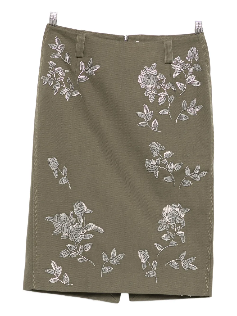 MARKGONG floral-embellished skirt | Green | Image 1