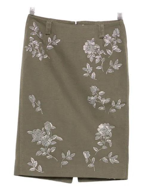 MARKGONG floral-embellished skirt