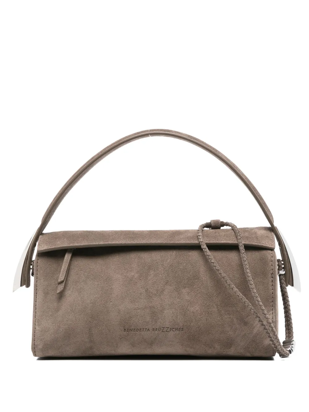 Benedetta Bruzziches suede satchel bag - ブラウン Benedetta Bruzziches suede satchel bag - ブラウン