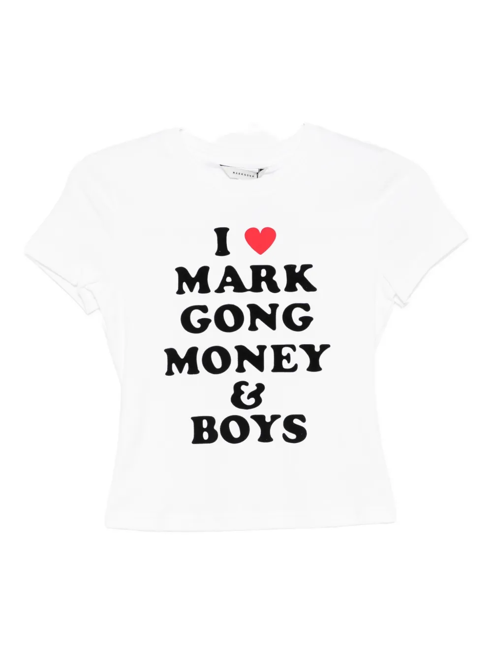 MARKGONG slogan-print T-shirt | White | Image 1