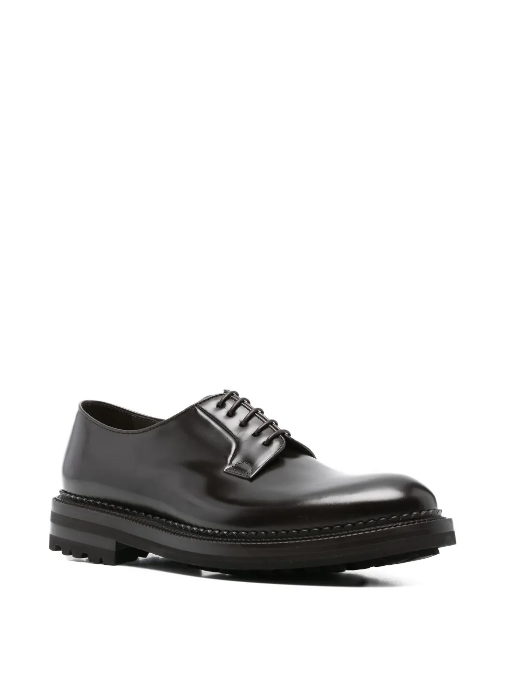 Green George leather derby shoes | Derby Shoes | Image 2