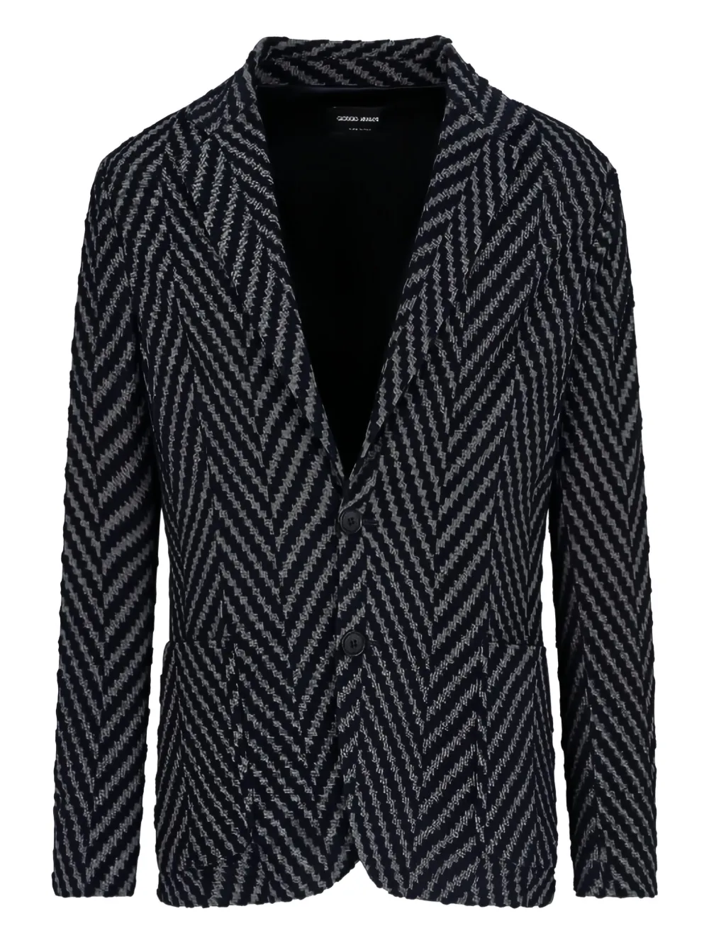 Giorgio Armani blazer con botones y motivo de espiga | azul | Image 1