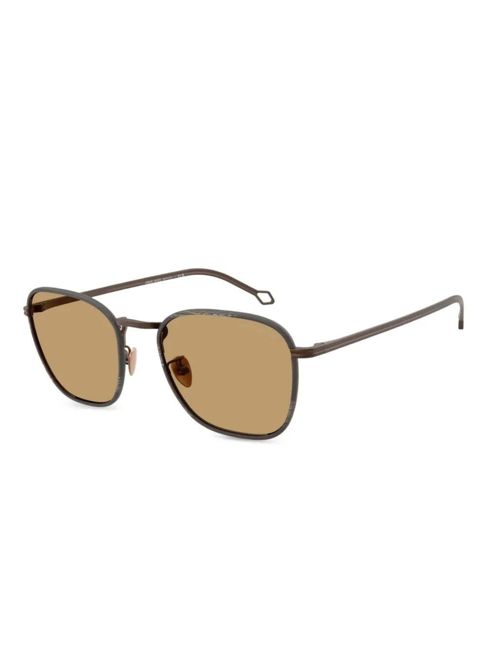 Giorgio Armani square-frame sunglasses | Brown | Image 1
