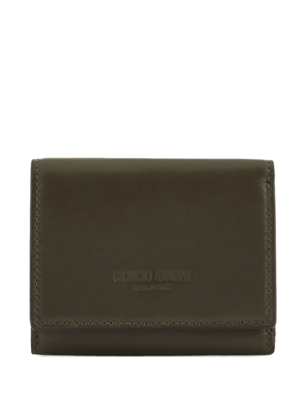 Giorgio Armani embossed-logo cardholder | Green | Image 1