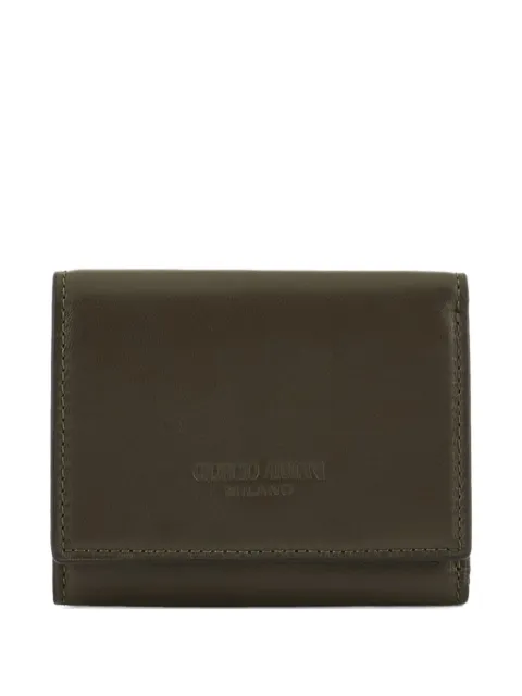 Giorgio Armani tarjetero con logo en relieve
