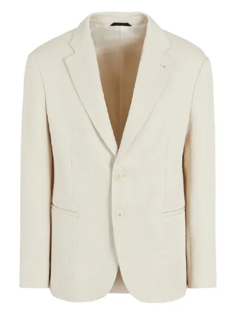 Giorgio Armani single-breasted textured blazer
