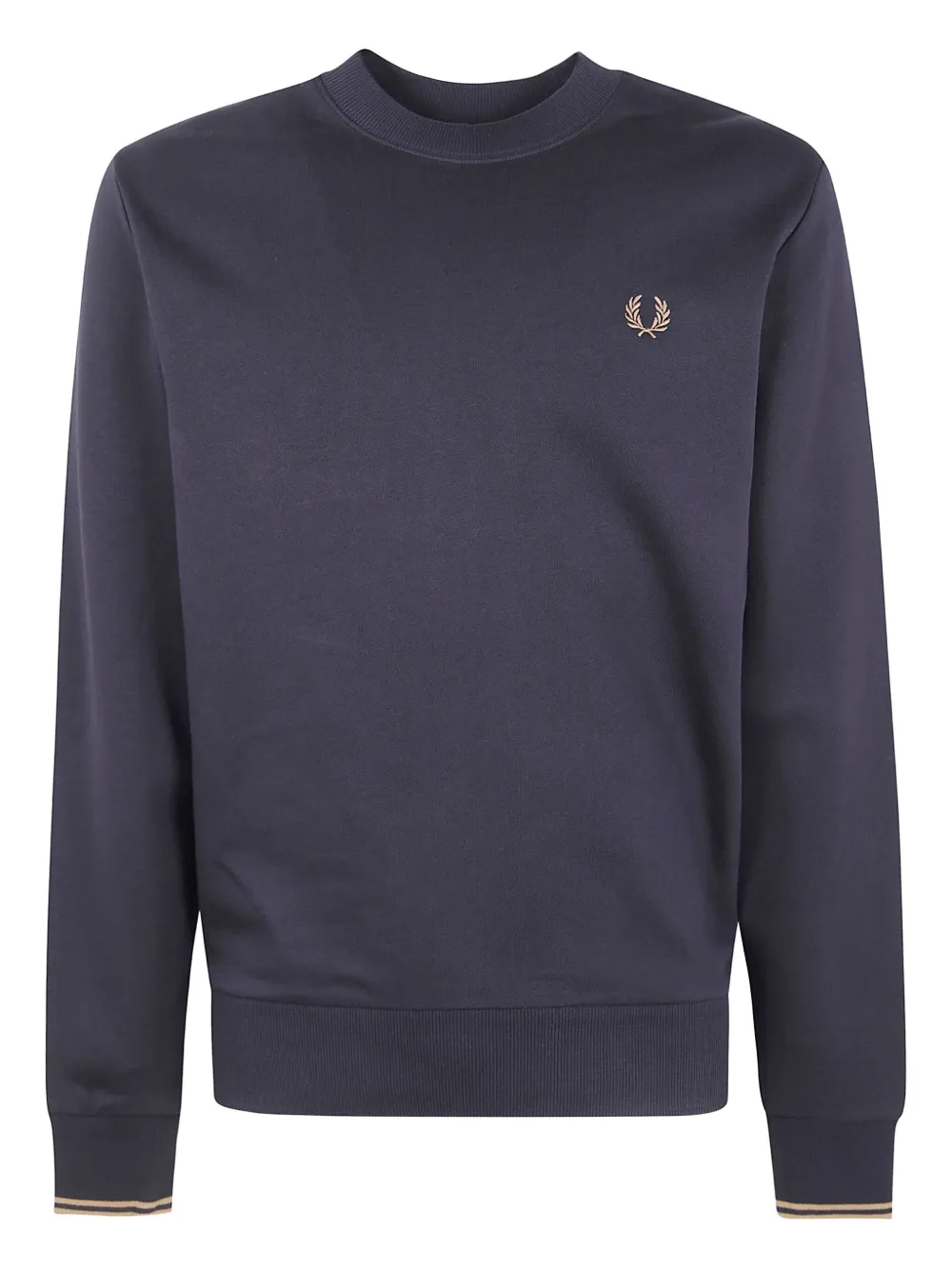 Fred Perry laurel-wreath crew-neck sweatshirt | Black | Image 1