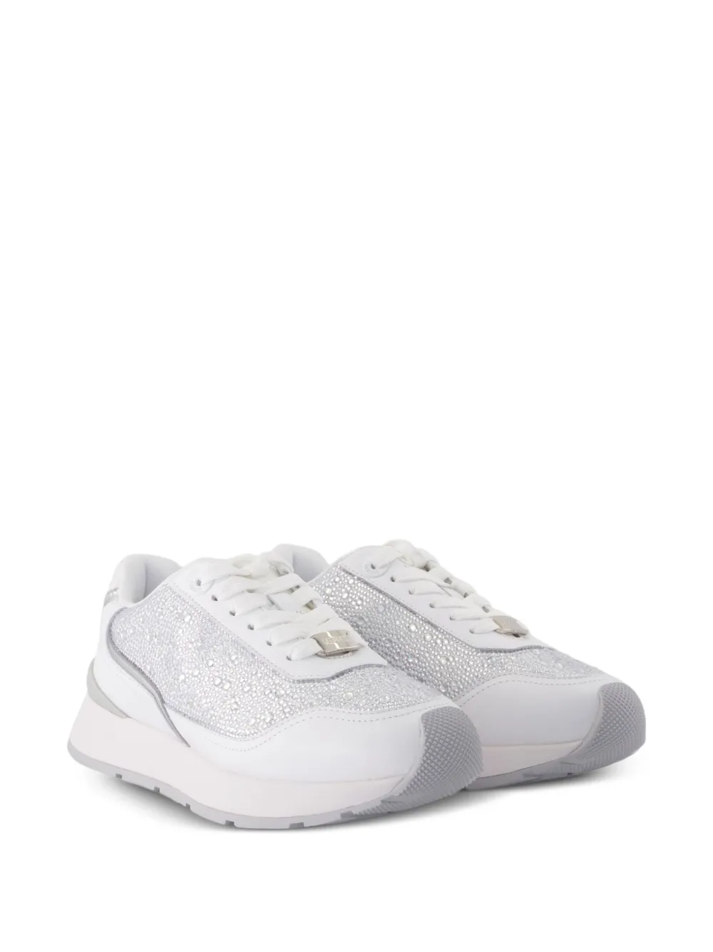 Versace crystal-embellished sneakers White