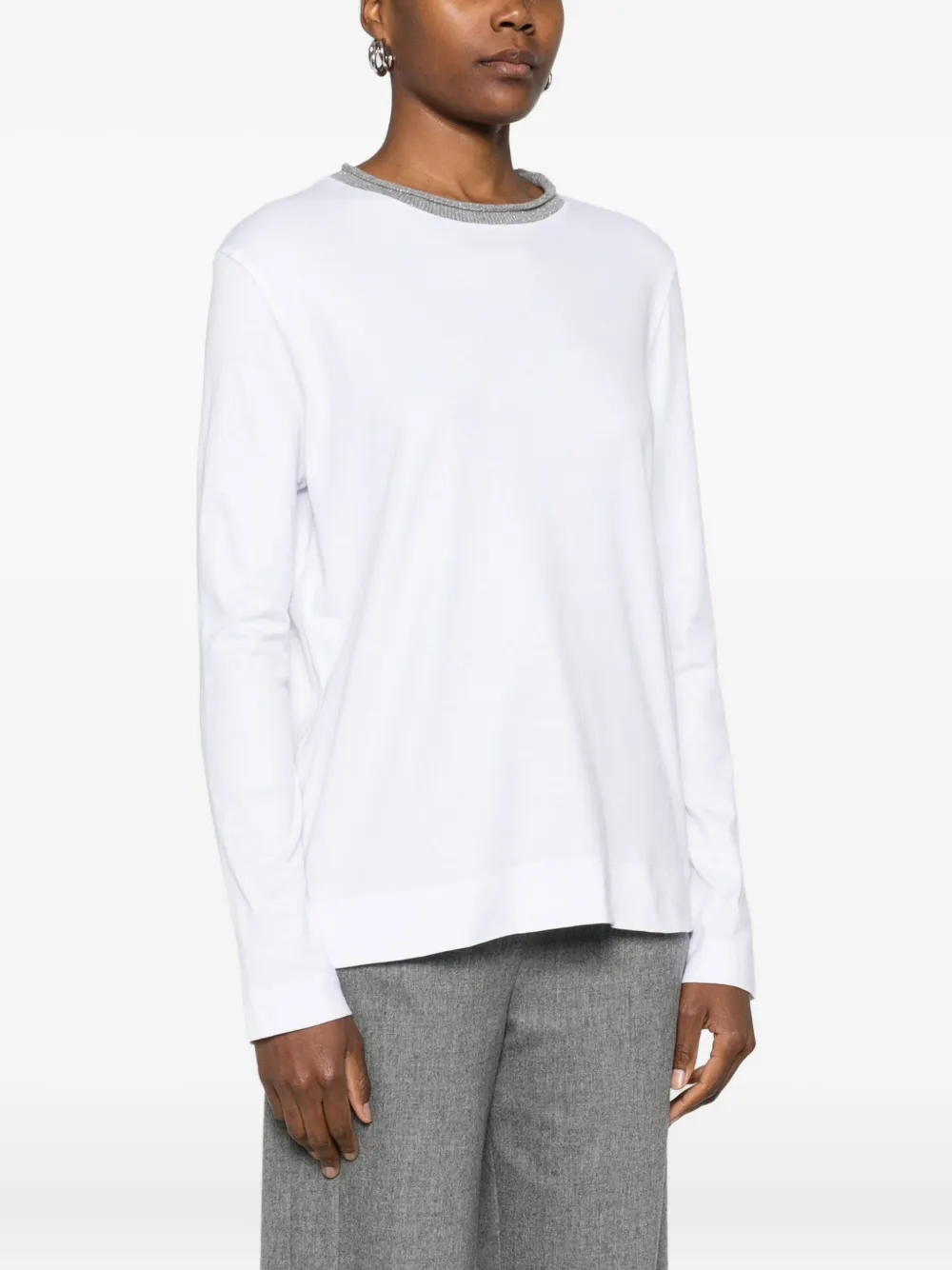 Gran Sasso T-shirt Mit Rundhalsausschnitt In White