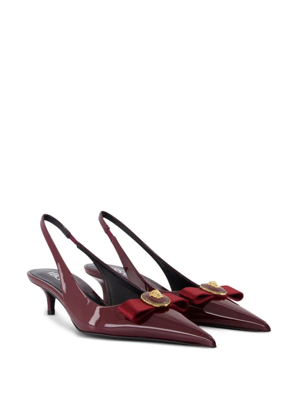 Versace 45 mm Gianna slingback pumps verfraaid met strik Rood