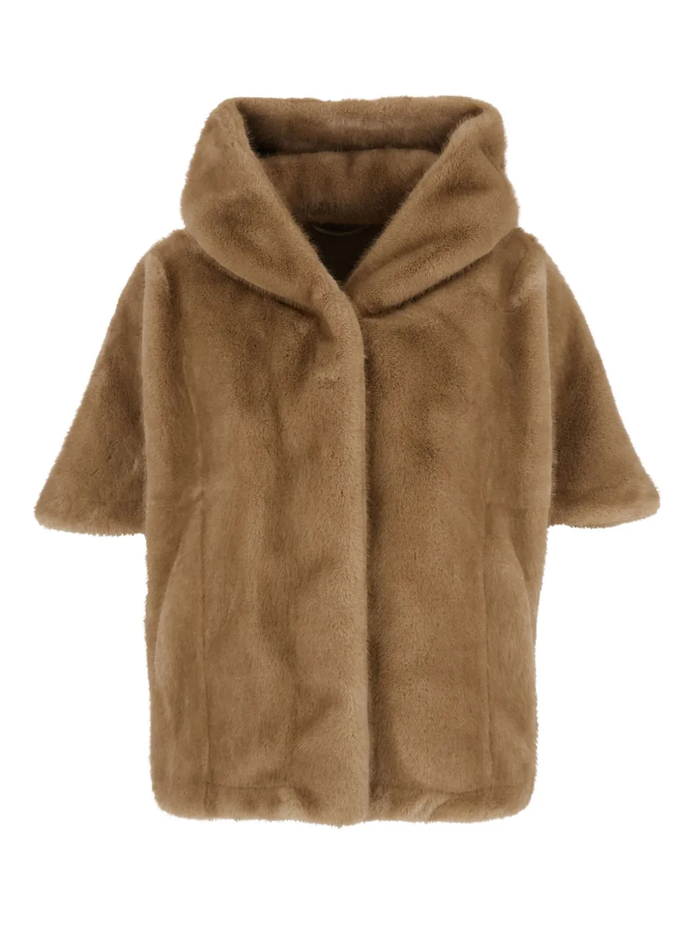Giovanni Paris Faux-fur Jacket In Neutral