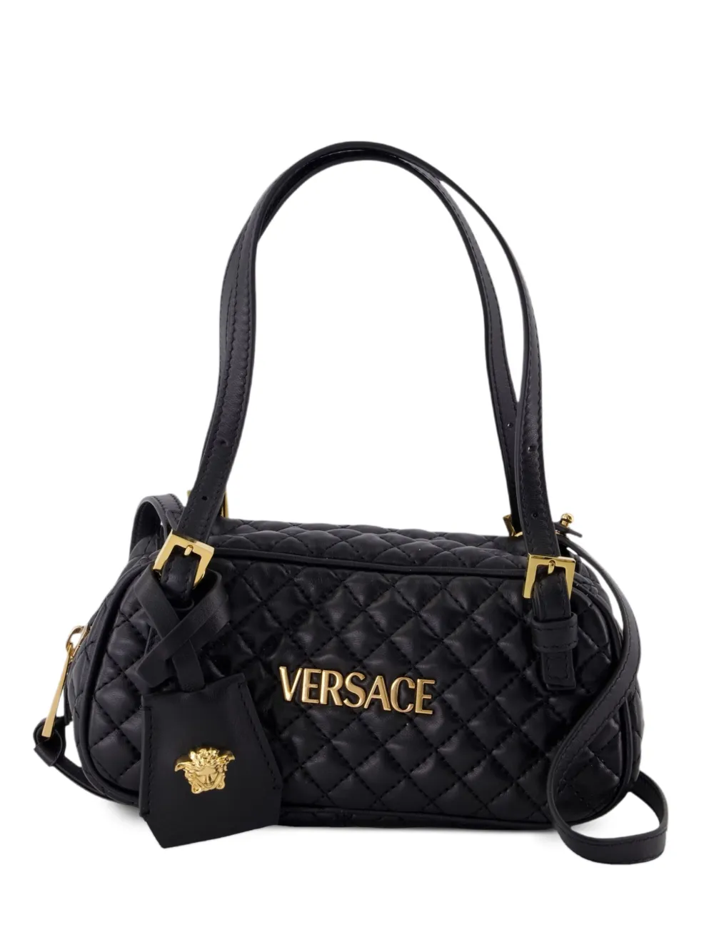 Versace キルティング ショルダーバッグ S - ブラック Versace キルティング ショルダーバッグ S - ブラック