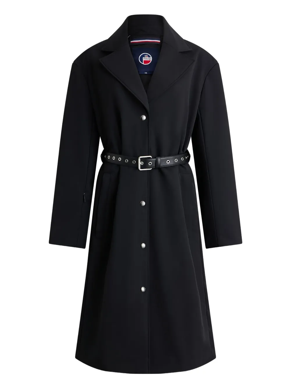 Fusalp Daimee Belted Coat In Blue