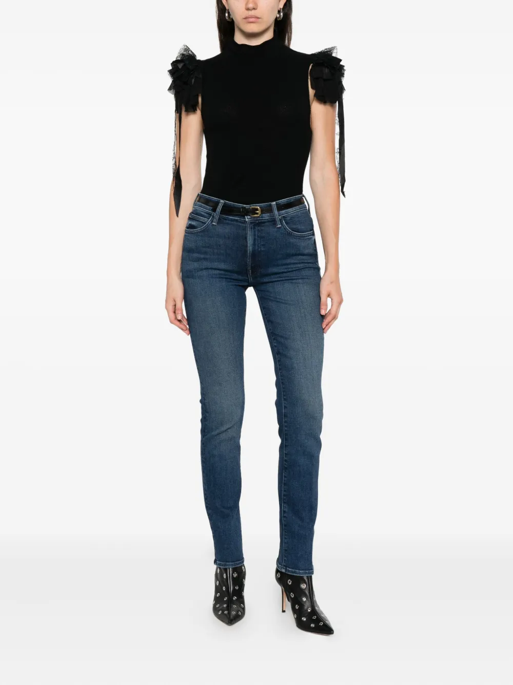 MOTHER Jeans met knoopsluiting - Blauw