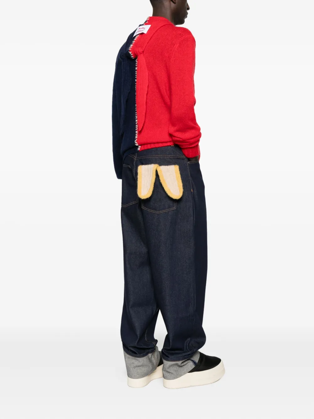 Charles Jeffrey Loverboy cuffed jeans - Blauw