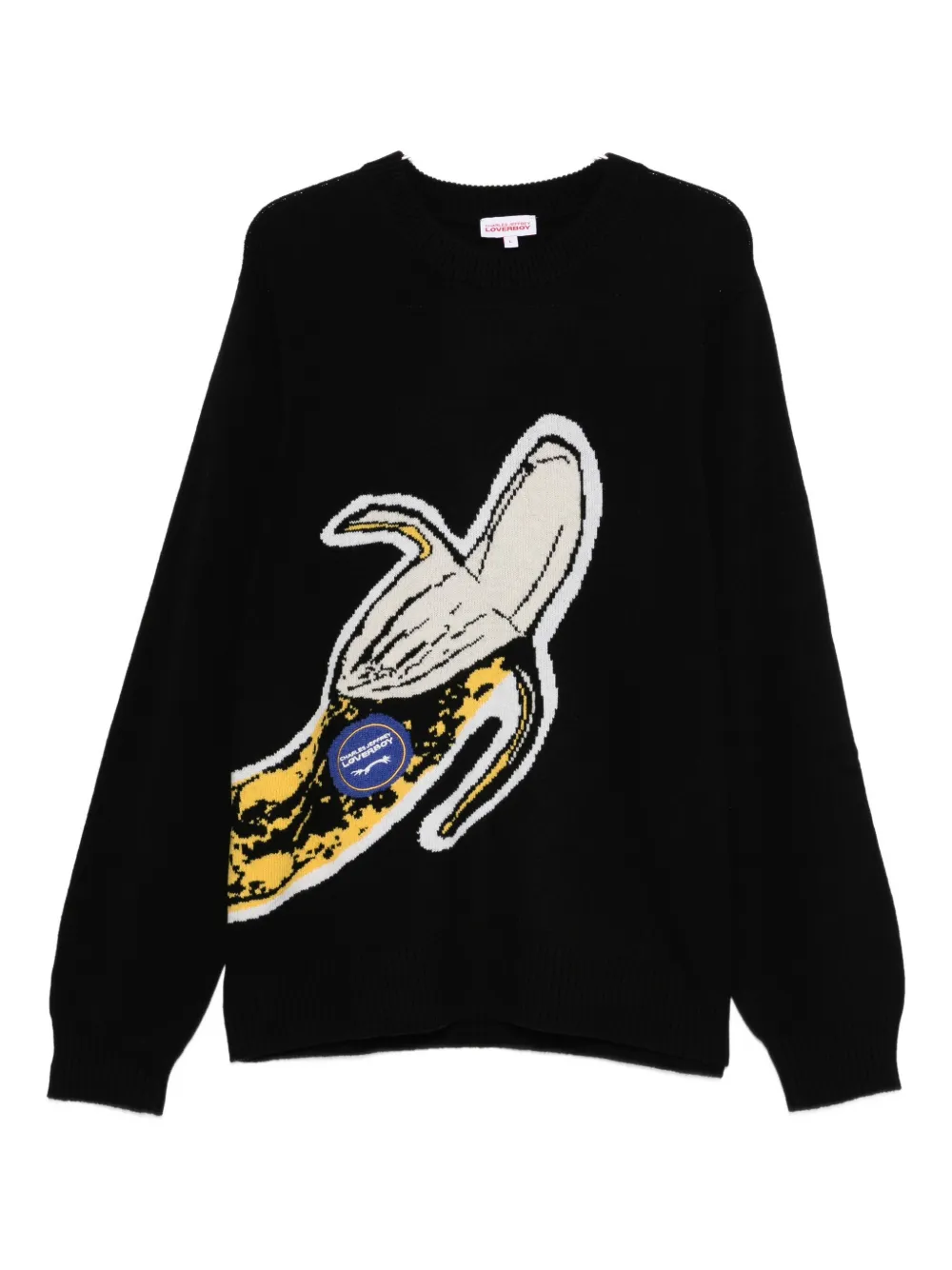 Charles Jeffrey Loverboy intarsia-knit sweater - ブラック Charles Jeffrey Loverboy intarsia-knit sweater - ブラック
