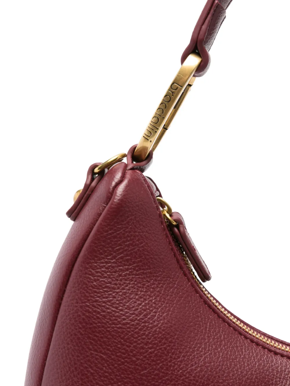 Braccialini Leather Shoulder Bag In Red