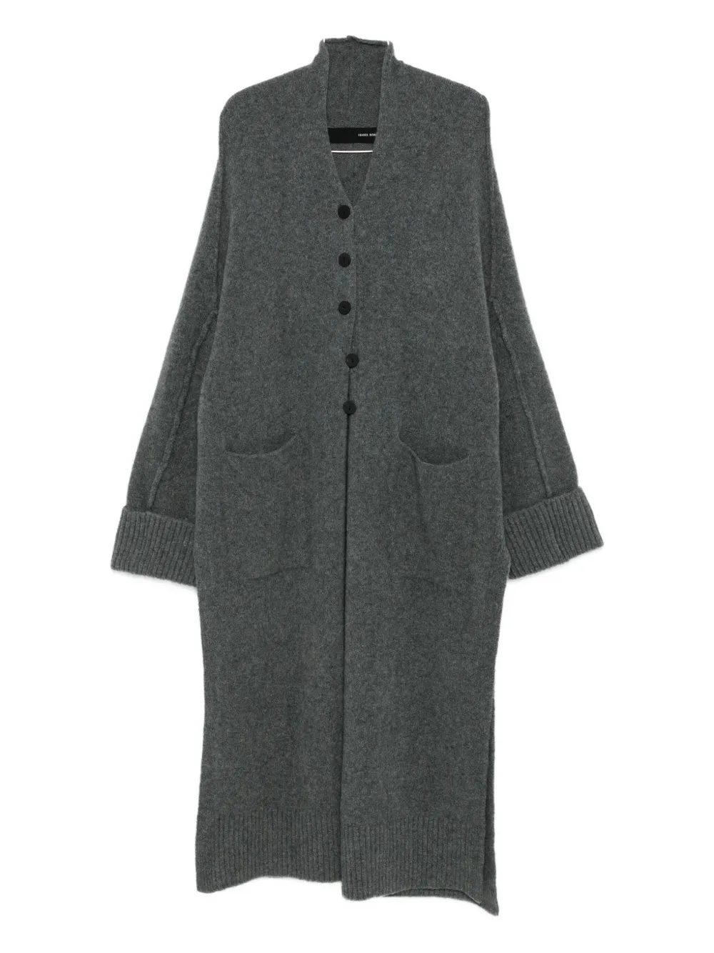 Isabel Benenato single-breasted oversized coat - グレー Isabel Benenato single-breasted oversized coat - グレー