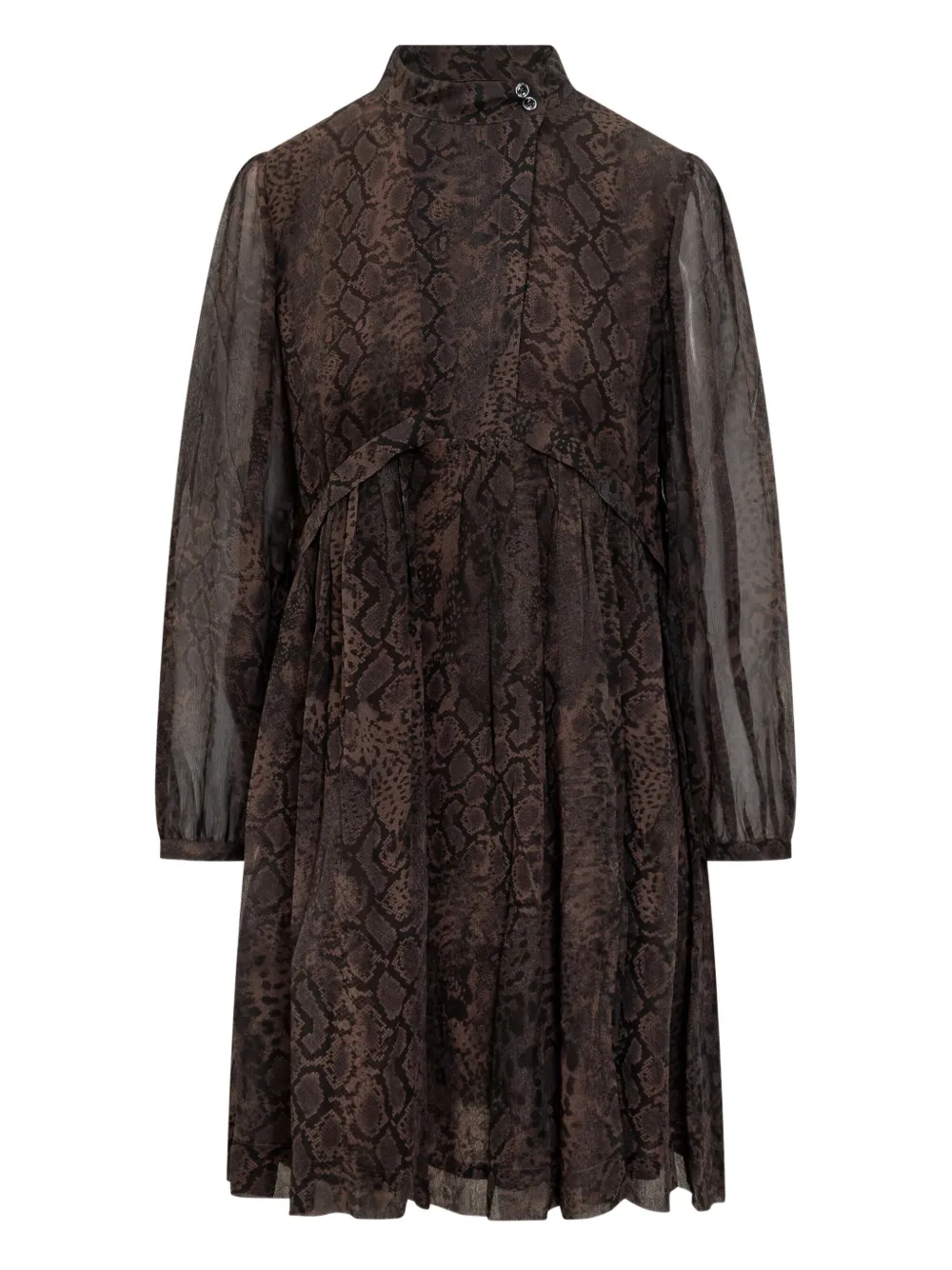 Ba&Sh button snakeskin simba dress | Brown | Image 1