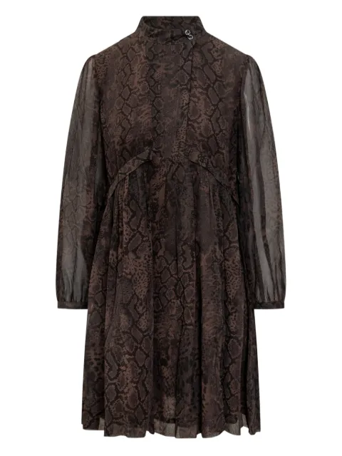 Ba&Sh button snakeskin simba dress