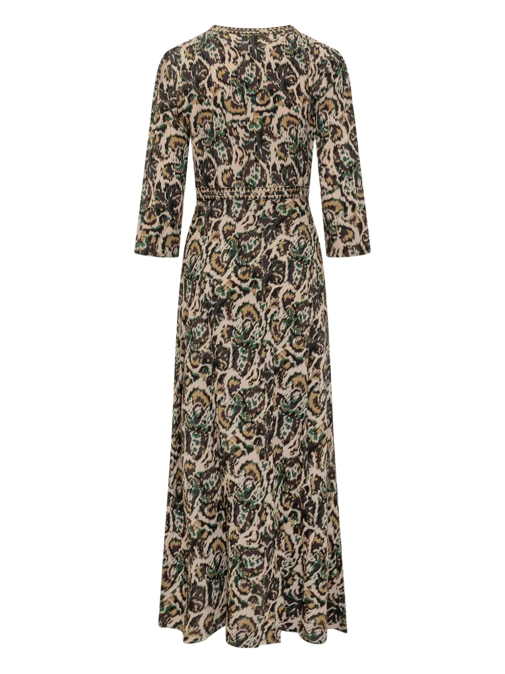 Ba&sh Long Dress With Animal Print In Neutral